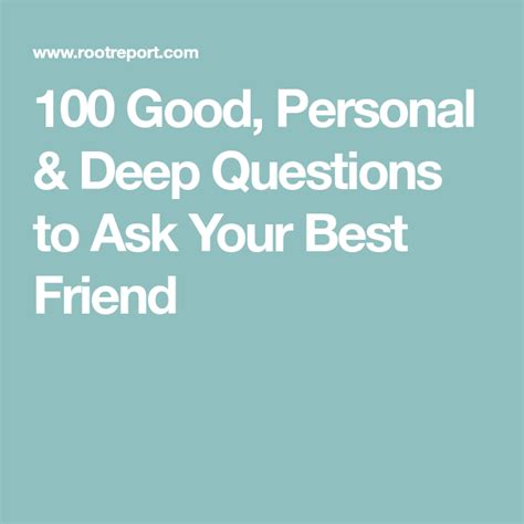 Personal Questions For Best Friend Qeust