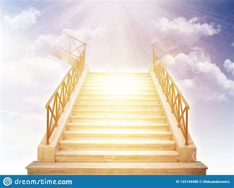 Escadas Ao Céu Foto De Stock Imagem De Incêndio Azul 133144480