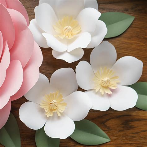 Magnolia Paper Flower Template Ogcrafts