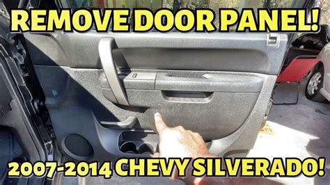 How To Remove Door Panel Fast And Easy On 2007 2014 Chevrolet Silverado