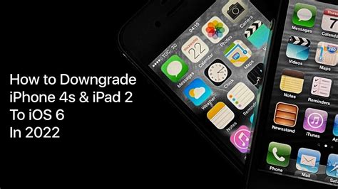 How To Downgrade Iphone 4s And Ipad 2 To Ios 6 In 2022 Iphone Wired