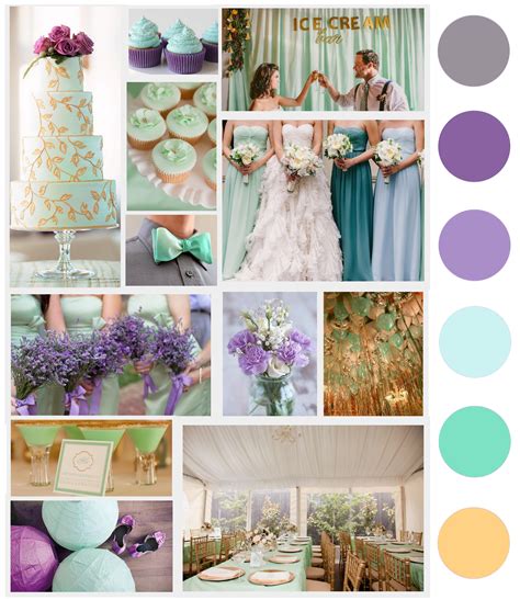 Mint Lilac And Gold Wedding Palette My Edit Purple Wedding