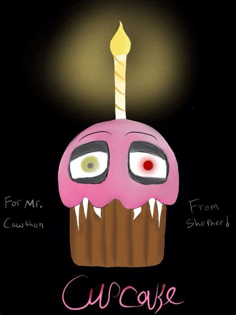 chica s cupcake from five nights at freddy s five nights at freddy s beauty in art five night