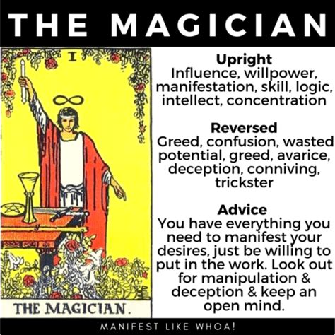 The Magician Tarot Card Meanings Learn Tarot Reading