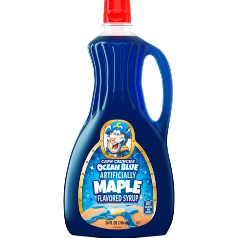 Capn Crunch Ocean Blue Maple Syrup Bottle 24 Oz