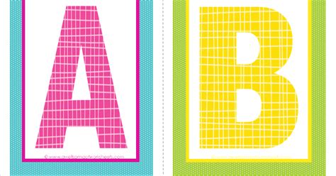 Individual Colorful Alphabet Letters Printable Free Artbyjean Paper