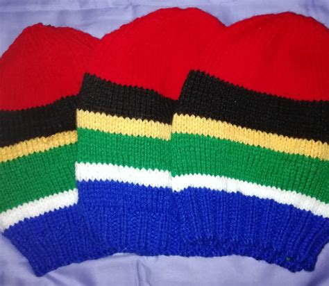 See more ideas about knitted baby blankets, baby knitting, knitting patterns. My South African Flag Beanies | South african flag ...