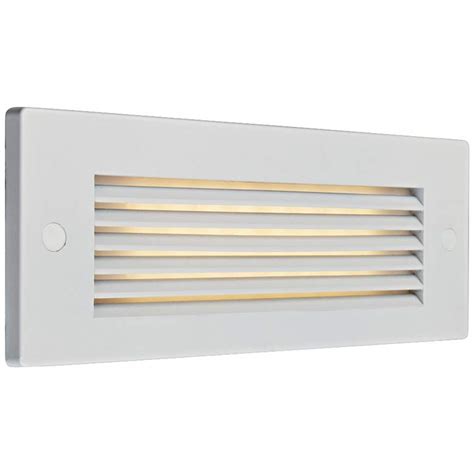 Bruck Step 8 34 Wide White Louver Outdoor Led Step Light 11p75