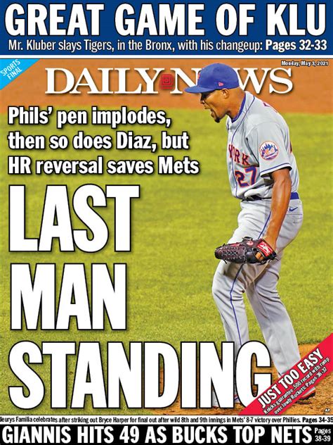 Anthony Dicomo On Twitter Some Fun Back Pages On The Monday Morning Newsstands Following A