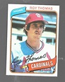 1980 Topps Roy Thomas 397 St Louis Cardinals Baseball #StLouisCardinals ...