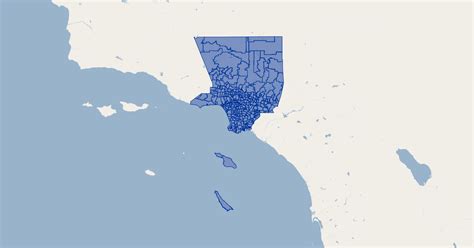 Los Angeles County Zipcodes GIS Map Data Los Angeles County