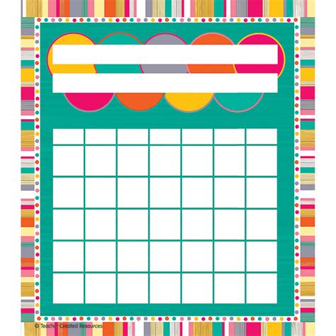 Tropical Punch Incentive Charts Pk Tcr3482 Teacher Created Resources