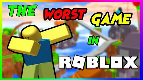 The Absolute Worst Game In Roblox Roblox Youtube