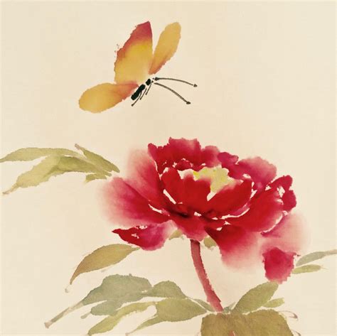 Ink Painting Workshop Summer Flowers And Butterflies Workshop At