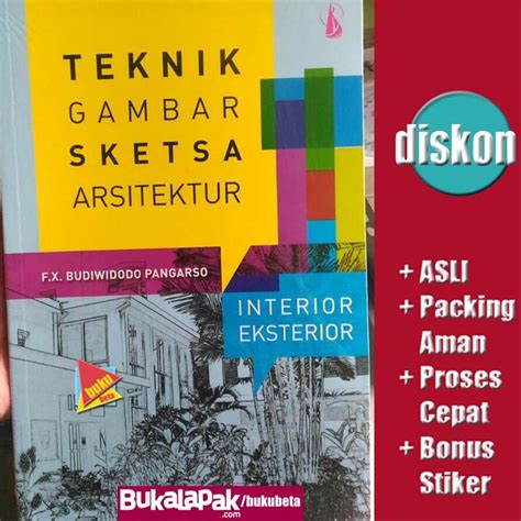 Jual Teknik Gambar Sketsa Arsitektur Fx Budiwidodo Pangarso Di Lapak