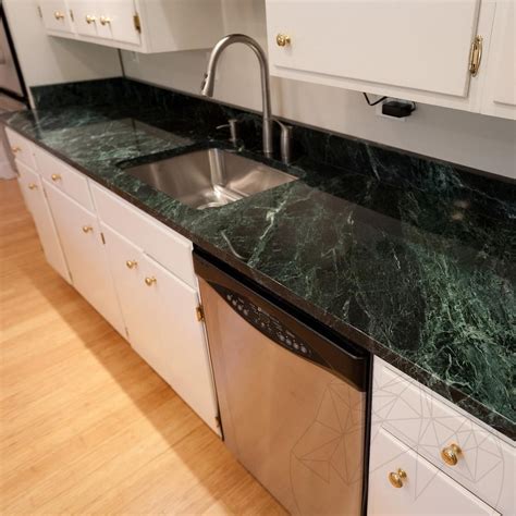 Granite and marble countertops are among the most desirable, but quarrying natural stone depletes the earth's resources. Green Emperador Marble Polished Countertop 250 x 65 x 3 cm ...