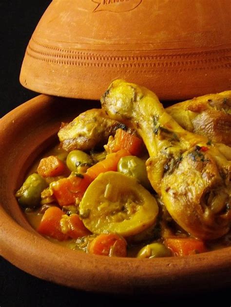 Tajine de poulet carottes courgette et poireau