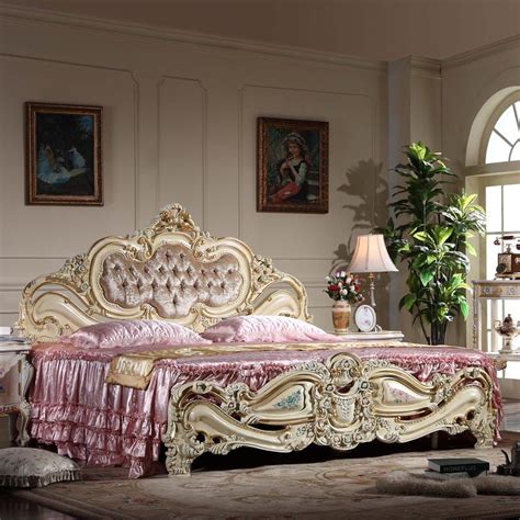 2020 Rococ Style Classic European Furniture French Romantic Solid Wood