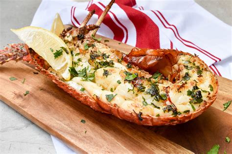 Grilled Rock Lobster With Chilli Garlic And Parsley Is A Fresh Simple
