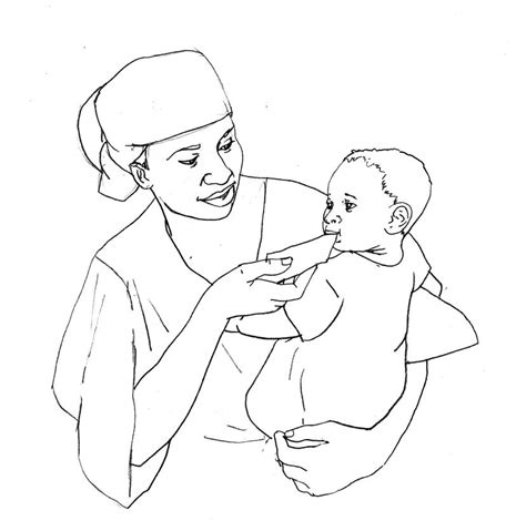 Sick Baby Health Care Mother Feeding Sick Baby 00 Non Country