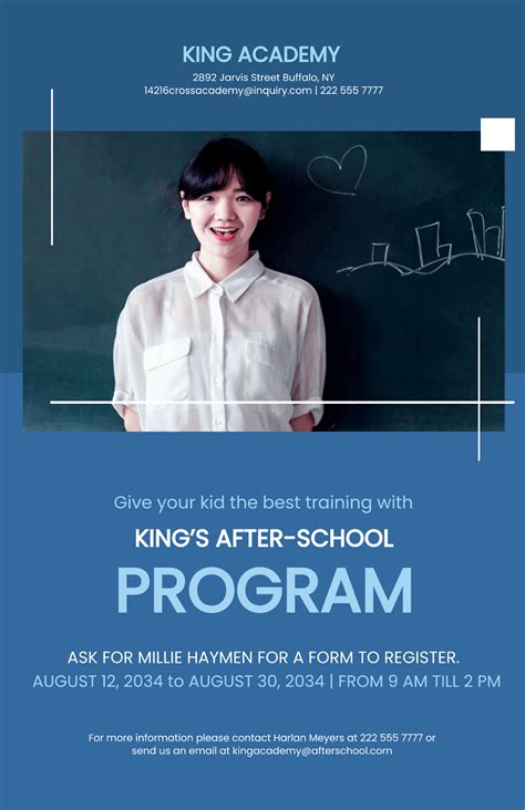 Free After School Poster Templates And Examples Edit Online And Download