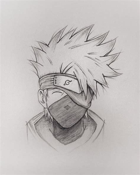 Kakashi Drawing Easy Naruto Sketch Drawing Kakashi Drawing Naruto