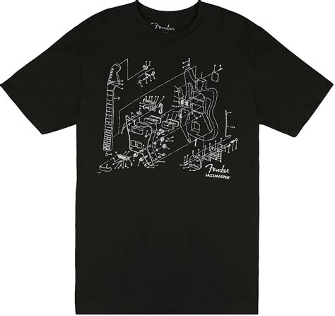 Fender Jazzmaster Patent Drawing T Shirt Large Reverb