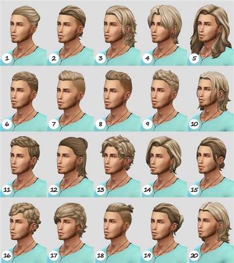 Nbht The Trash Files Sims 4 Hair Male The Sims 4 Packs Sims 4