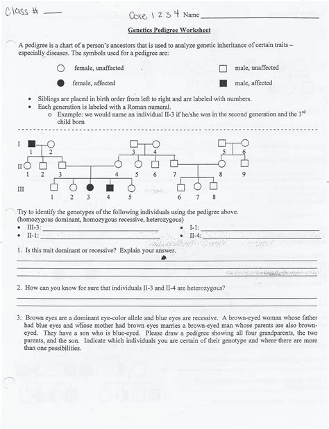 Pedigree genetics advanced pedigree tutorial and question. As If Pedigree Worksheet Answers Jpg Id 441335 — db-excel.com