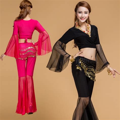 Hot Sale 2016 New Sexy Belly Dance Costume Set 3pcs Toppantbelt