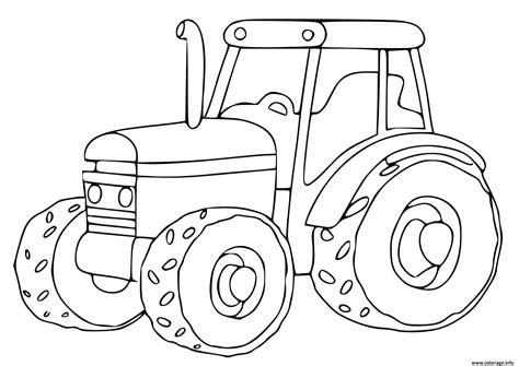Coloriage Tracteur JeColorie