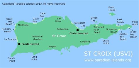 St Croix Map U S Virgin Islands St Croix Island St Croix Virgin