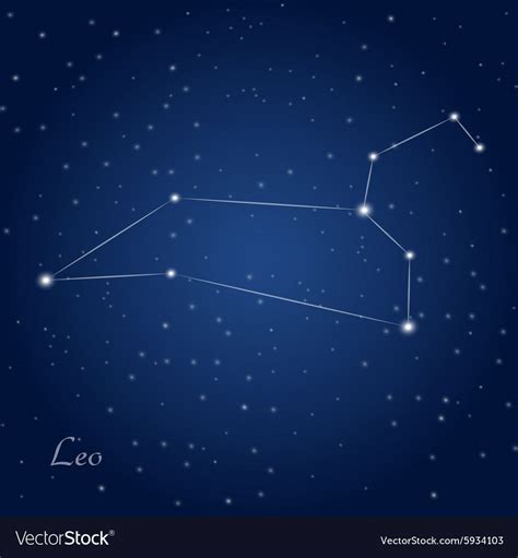 From april through june, leo the lion — one of the zodiacal constellations — is a prominent fixture in the evening sky. Leo constellation zodiac vector image on VectorStock | Leo ...
