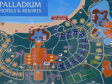 Karte Grand Palladium Colonial Resort And Spa Akumalriviera Maya