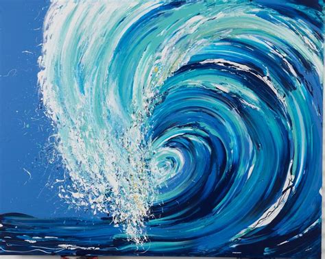 Wave Series The Channel Summer 2019 Painting By Annette Spinks