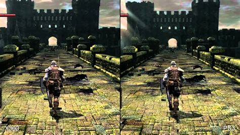 Dark Souls Ps3 Vs Xbox 360 Graphics Comparison Split Screen Youtube