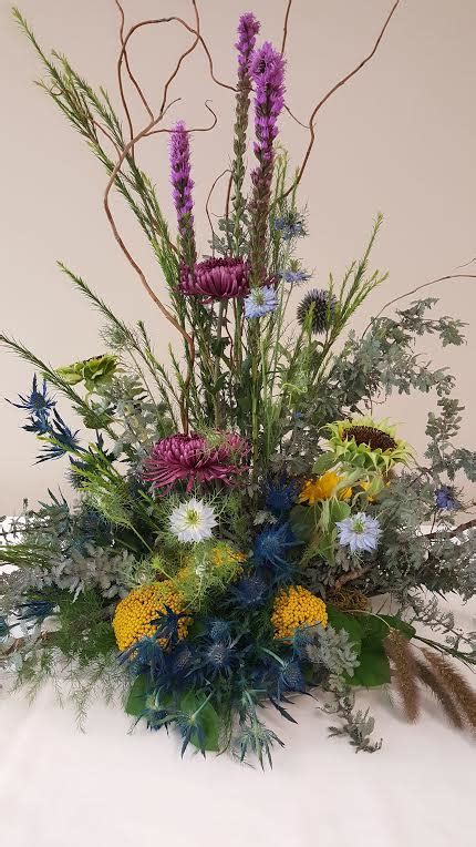 Wildflower Sympathy Arrangement In Olympia Wa Specialty Floral Design