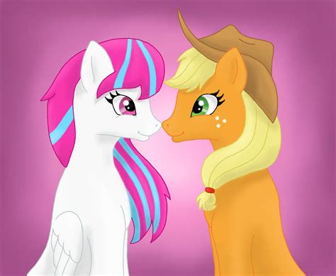 Pink Candy X Applejack Ship Request By Bluewolf14 On Deviantart