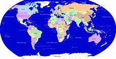 Map Of The World States - Direct Map