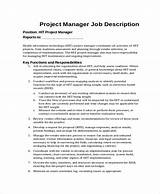 Technical Project Manager Job Description Pdf Pictures