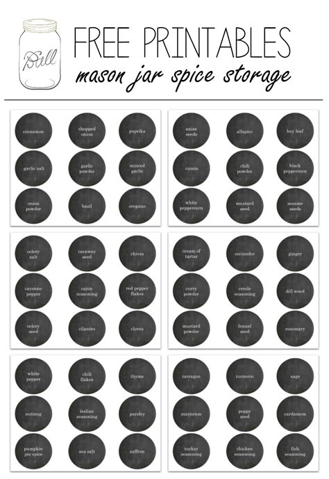 To A Pretty Life Pretty Spice Labels Free Printable Spice Labels