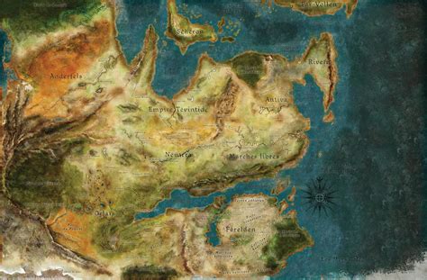 Dragon Age Map Of Thedas Maping Resources