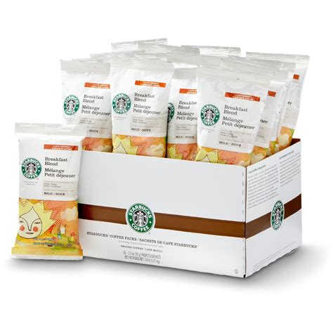 Although the gulf between these two types is huge, we think all can agree that our breakfast blend is one fine coffee. Starbucks Breakfast Blend Coffee Portion Pack, 2.5 oz ea ...