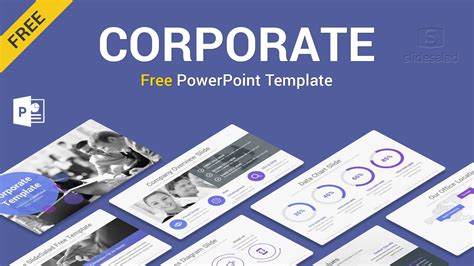 Free Corporate Powerpoint Template Ppt Slides Slidesalad Powerpoint