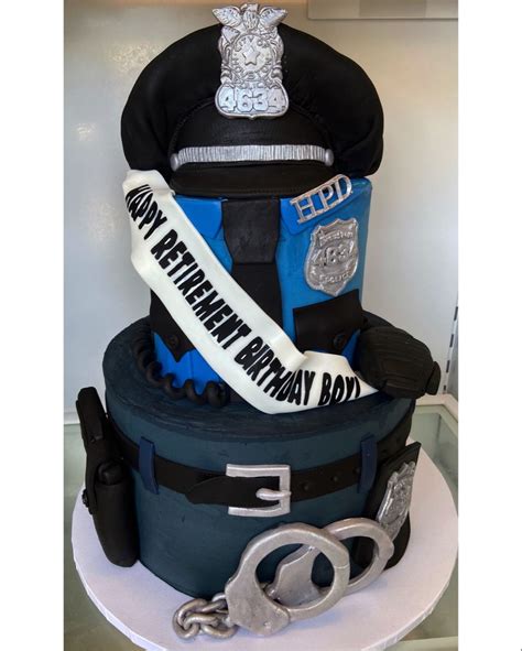 Police Retirement Birthday Cake Cop Cake Police Cakes Retirement Cakes