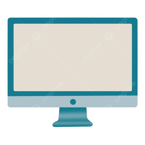 Computer Monitor White Transparent Office Computer Monitor