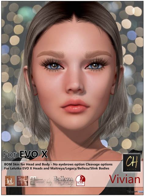 Vivian Skin Tone 104 For Lelutka Evox August 2022 Group T By Ch