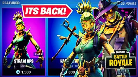 Hay Man And Straw Ops Skins Are Back New Fortnite Item Shop Youtube
