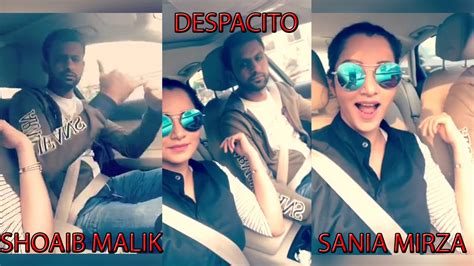 Shoaib Malik And Sania Mirza Driving And Dancing On Despacito Video Dailymotion