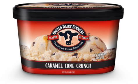 United Dairy Farmers Caramel Cone Crunch Ice Cream 48 Fl Oz Qfc